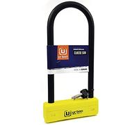 URBAN UR120310 Candado Moto U Máxima Seguridad Homologado SRA, Horquilla ø18 Acero Endurecido Doble Bloqueo, Más Visible, U lock Antirrobo 120x310mm Más Polivalente para Neumático Motocicleta, Scooter