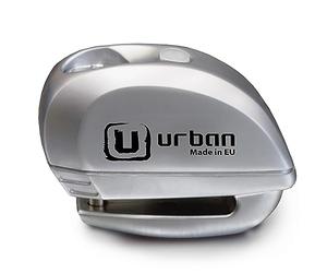 urban UR22 Candado Moto Disco Alarma 120db ON/Off, Warning Avisador, Módulo Remplazable Impermeable, Pila Litio, Universal Motos Scooters Bicicletas Patinetes, Antirrobo Pinza Disco Freno