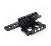 URBAN UR404 Soporte de Transporte para Candado Disco UR10 y UR14S | Estriberas con Doble Tornillo Vertical | Acero Negro con Silentblocks Antivibración | Accesorio Moto