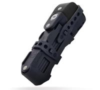 URBAN UR476B Innovador Candado Bicicleta Sin y Con Alarma 120dB Hi-Tech, Candado Bicicleta Plegable 2en1 Seguro, Compacto, Más Fácil de Usar y Llevar Sin Ruidos, Antirrobo Bici Patinete Eléctrico 90cm