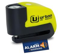 URBAN UR6 Candado Moto con Alarma Inteligente | Antirrobo Disco Más Eficaz | Hi-Tech, 120db, LED, Warning Sensibilidad A+, Pila CR2 Larga Duración, Más Impermeable, Pinza 6mm Universal Scooter Bici
