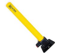 URBAN UR630 Cepo para Plaza de Garaje Abatible 62cm, Poste Barrera Parking Amarillo Alta Visibilidad, Cerradura Seguridad Mejorada, Bolardo Bloqueo Plaza Parking para Plaza Privada