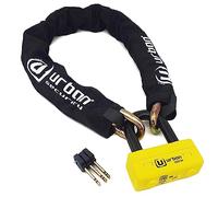 URBAN UR74120 Cadena Candado Antirrobo Pesado ø13mm + Mini U, Alta Seguridad Homologada SRA, 120cm Completamente Testada +Visible, Antirobo Multifunción para Disco Freno, Anclaje, Motocicleta, Parking
