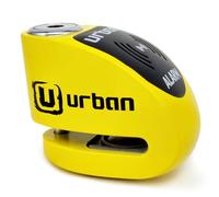 URBAN UR906Y Candado Moto Disco Alarma 120dB Hi-Tech X2 ON, Remplazable Impermeable, Pila CR2, Cable Recordatorio, Antirrobo Pinza Freno 6mm Universal para Motos Scooter Bicicleta Electrica Patinete