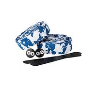 URBAN ZWEIRAD Cinta para manillar de bicicletas - camuflaje azul-blanco - con franja autoadhesiva al dorso, bandas adicionales y tapas laterales para una óptima fijación (camuflaje azul-blanco)