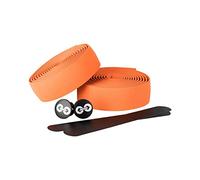 URBAN ZWEIRAD Cinta para manillar de bicicletas - naranja - con franja autoadhesiva al dorso, bandas adicionales y tapas laterales para una óptima fijación (naranja)
