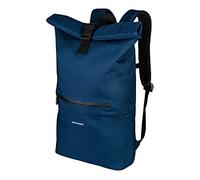 URBAN ZWEIRAD - Mochila enrollable - Mochila enrollable para hombre y mujer de botellas de PET - Rolltop para ocio, universidad y escuela, etc. - Mochila enrollable impermeable, azul, 40 cm