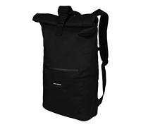 URBAN ZWEIRAD - Mochila enrollable - Mochila enrollable para hombre y mujer de botellas de PET - Rolltop para ocio, universidad y escuela, etc. - Mochila enrollable impermeable, Negro , 40 cm