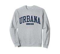 Urbana Illinois, IL College, Estilo Universitario, Azul Marino Sudadera
