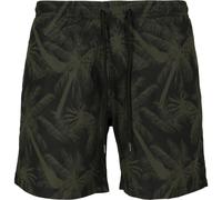 Urbanclassics Bañador Patrón Swim Shorts Palm Flamingo Floral Loco