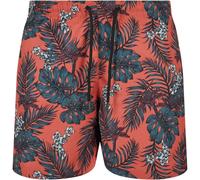 Urbanclassics Bañador Patrón Swim Shorts Palm Flamingo Floral Loco