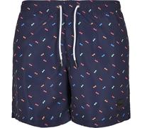 UrbanClassics Bañador Swimshorts Patrón AOP Playa Surf Tablero Ropa Todo Sobre