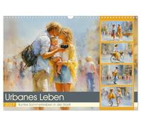 Urbanes Leben. Buntes Sommertreiben in der Stadt (Wandkalender 2027 DIN A3 quer), CALVENDO Monatskalender: Ein atmosphärischer Kunstkalender, der das ... und impressionistischer Leichtigkeit einfängt