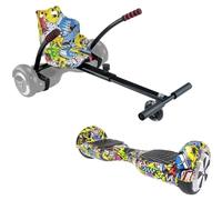 URBANGLIDE Pack Hoverboard Kart Multicolor 6.5" 550W Longitud Ajustable