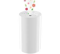 UrbanHomes Difusor de aromaterapia para Coche, portátil, difusor de aceites Esenciales sin Agua, medidor de Fragancia fría, pulverizador automático de Fragancia, Blanco