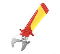 UrbanHui 1000 V aislado llave ajustable acero aleación electricista de alto voltaje (6 pulgadas)