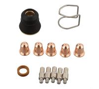 UrbanHui 13pcs Plasma Cutter Consumibles Set Incluyendo PR0110 Electrodos PD0116-08 Consejos para Trafimet Ergocut S25 S45 Plasma Corte Antorcha