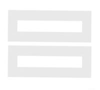 UrbanHui 2 plantillas reutilizables de silicona para estacionamiento, 4 x 84.6 pulgadas, para marcar carreteras, campos deportivos, almacenes, plantilla de línea recta, color blanco