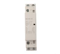 UrbanHui 24V 2P 25A 2NO Contactor de CA para el hogar Montaje en riel DIN Interruptor eléctrico automático modular para Hotel Hospital Sistema de iluminación silencioso