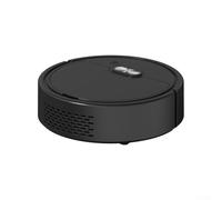 UrbanHui 3 En 1 Robot Aspirador Barredor y mojado Piso trapeador Robot de barrido inteligente (negro)