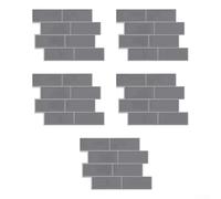 UrbanHui 5 unids 3D ladrillo estilo PET pegatinas de pared para cocina baño cuarto de lavado paredes impermeable resistente al calor espuma paneles de pared (B)