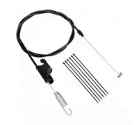 UrbanHui 946-04728A Cable de transmisión de una sola velocidad para cortacéspedes Craftsman, cable de control de repuesto negro de 64.37 pulgadas con hebilla de clip reforzada y 6 lazos