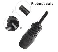 UrbanHui Adaptador de taladro de martillo SDS-Plus/SDS-Max, convertidor de portabrocas de metal, accesorio de herramienta de cincel para mampostería de construcción, color negro