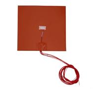 UrbanHui Almohadilla calefactora de silicona de 200 W, 200 x 200 mm, solución de calefacción integral, calentamiento rápido de 60 ° C-250 °C, silicona reforzada con fibra de vidrio robusta, fácil