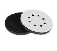 UrbanHui Almohadilla de interfaz de esponja suave de 5 pulgadas, 125 mm, 8 agujeros para discos de lijado, almohadillas de respaldo de vibración reducida, ajuste para superficies irregulares, paquete