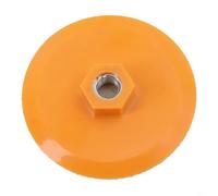 UrbanHui Almohadilla de respaldo de disco de lijado para pulidoras M10 de 80 mm y 100 mm de plástico con capa suave naranja, 1 paquete (4 pulgadas)
