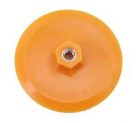 UrbanHui Almohadilla de respaldo de disco de lijado para pulidoras M10 de 80 mm y 100 mm de plástico con capa suave naranja, 1 paquete (3 pulgadas)