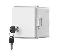 UrbanHui Caja de bloqueo de enchufe de carga EV al aire libre 86 tipo impermeable resistente a la intemperie PC placa de pared recinto para jardines, construcción y uso doméstico (blanco)
