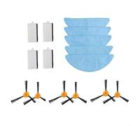 UrbanHui Cepillos laterales para aspiradora doméstica, juego de accesorios para CECOTEC para CONGA M50 para modelos X-TREME para eliminación de polvo y trapeador de piso