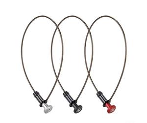 UrbanHui Cerradura de cable de acero compatible con bicicleta de carretera y bicicleta de montaña con cabezal de bloqueo de aleación de aluminio y soporte de perfil bajo (B)