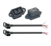 UrbanHui Conector de alimentación CA/CC de codo macho 2+02+4 para carga de coche, compatible con batería de litio de nueva energía y unidades de almacenamiento de energía, enchufe industrial de 24 V 6