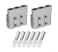 UrbanHui Conector eficiente de la batería de la carretilla elevadora eléctrica de la conexión eléctrica clasificada en 175A con propiedades conductivas fuertes (2pcs-gris)