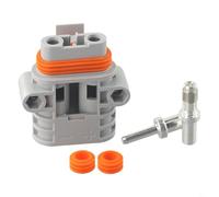 UrbanHui Conectores de alimentación de cable de carretilla elevadora, para Anderson 50 Amp 600 V, carga fácil y rápida (conectores hembra)