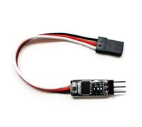 UrbanHui Controlador de motor modelo RC, entrada de amplio voltaje 3V-30V compatible con coches, barcos, aviones, para PWM, PPM, SBUS, soporte de señal CRSF, gestión de velocidad y ángulo
