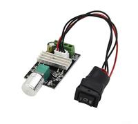 UrbanHui Controlador de velocidad PWM para motores cepillados, interruptor regulador de motor de 6 V 12 V 24 V 28 V 3 A CC, ajustable con función de marcha atrás hacia adelante
