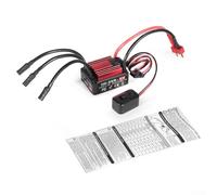 UrbanHui Controlador electrónico de velocidad para coche RC, HG35A 35A impermeable ESC sin escobillas para modelos de escala 1/18, puerto de programa externo con múltiples protecciones de circuito (C)