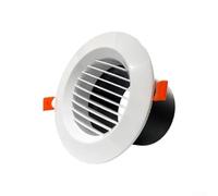 UrbanHui Cubierta de ventilación de resorte recta compatible con conductos de escape de secadora para instalaciones de ventilación de techo de baño, ático y pared (75 mm)