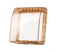 UrbanHui Cubierta transparente del zócalo del ABS para los tomacorrientes de la serie 86 con protección de doble capa contra el polvo y las salpicaduras de agua (A)