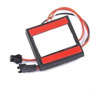 UrbanHui DC 5-12V Interruptor táctil de espejo LED Dimmer Sensor para baño Hotel Vanity Luces de canal único o doble 50x50mm ABS (B)