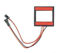 UrbanHui DC 5-12V Interruptor táctil de espejo LED Dimmer Sensor para baño Hotel Vanity Luces de canal único o doble 50x50mm ABS (D)