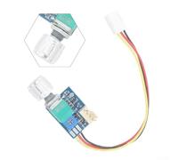 UrbanHui DC12V para controlador de velocidad del ventilador PWM, 2 piezas de perilla de aluminio ajustable con interruptor para chasis de computadora, refrigeración de reducción de ruido de 4 cables