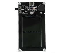 UrbanHui Detector de señal inalámbrico para controles remotos de coche, módulo de prueba infrarrojo y RF de modo dual con fuente de alimentación tipo C, diseño portátil ABS negro