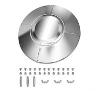 UrbanHui Escudo reflector de aluminio para calentador de patio, cubierta superior de repuesto para cúpula de paraguas, deflector de calor resistente a la corrosión para calentadores de gas propano al