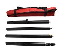 UrbanHui Fibra de carbono que estudia poste el 1.8M 4-Segment GPS GNSS Measuring Rod para el equipo total de la cartografía de los accesorios de la estación