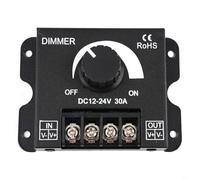 UrbanHui Fuente de alimentación ajustable del regulador de voltaje 12V24V para la tira ligera del LED, corriente 30A, función de la memoria