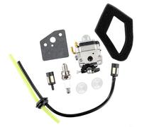 UrbanHui GX22 Carburador de repuesto para recortadora de cepillo 139F 1.5HP, se adapta a HHE31C HHT31S UMK431, kit con junta de filtro de aire línea de combustible